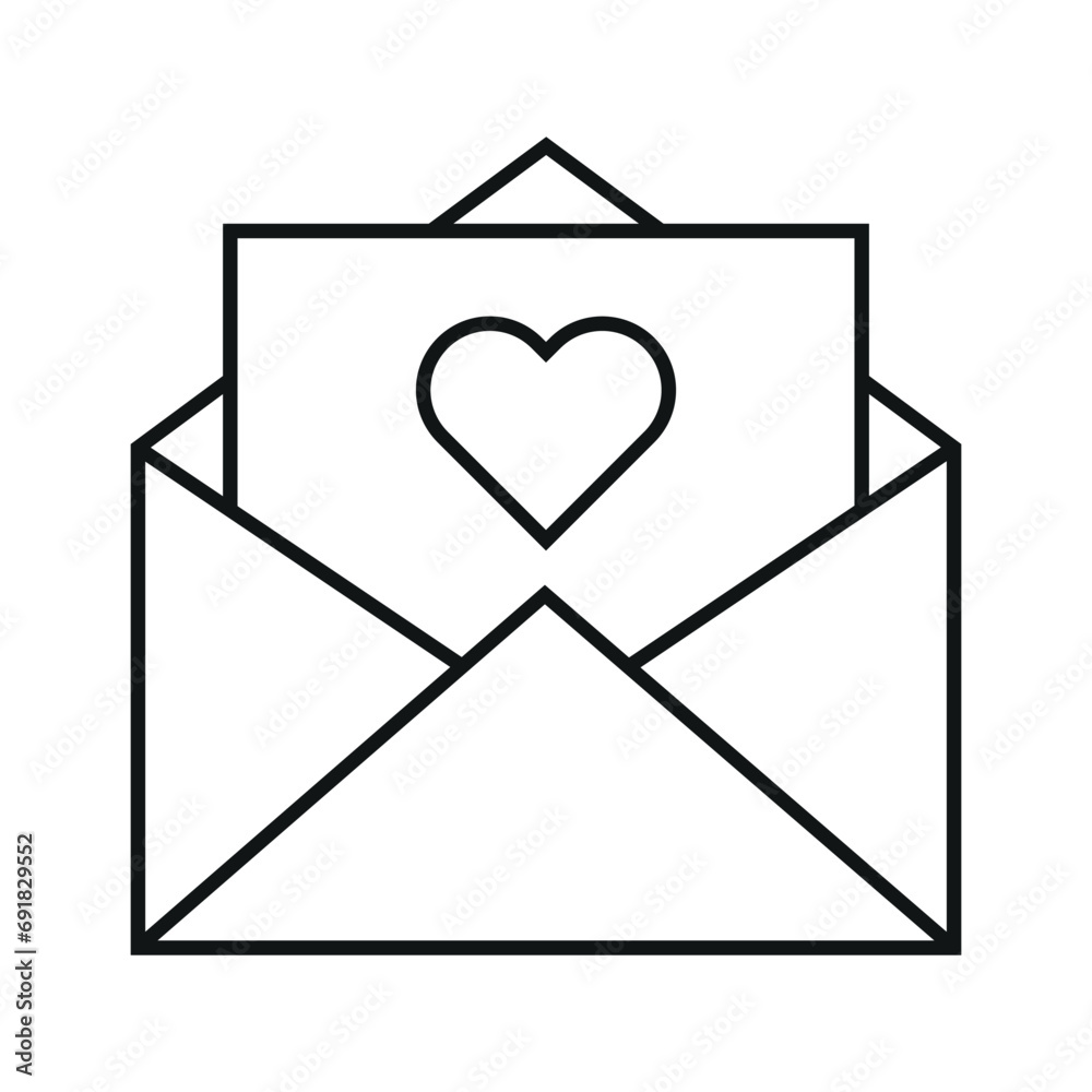 Mail Heart Valentine Icon Mail Heart Valentine Icon
