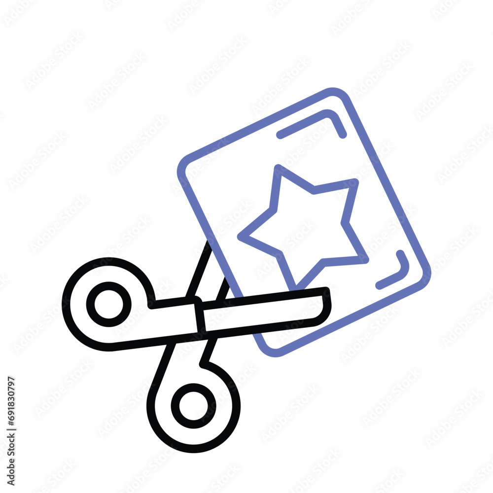 Check this carefully designed icon of paper cutter, scissors vector Check this carefully designed icon of paper cutter, scissors vector