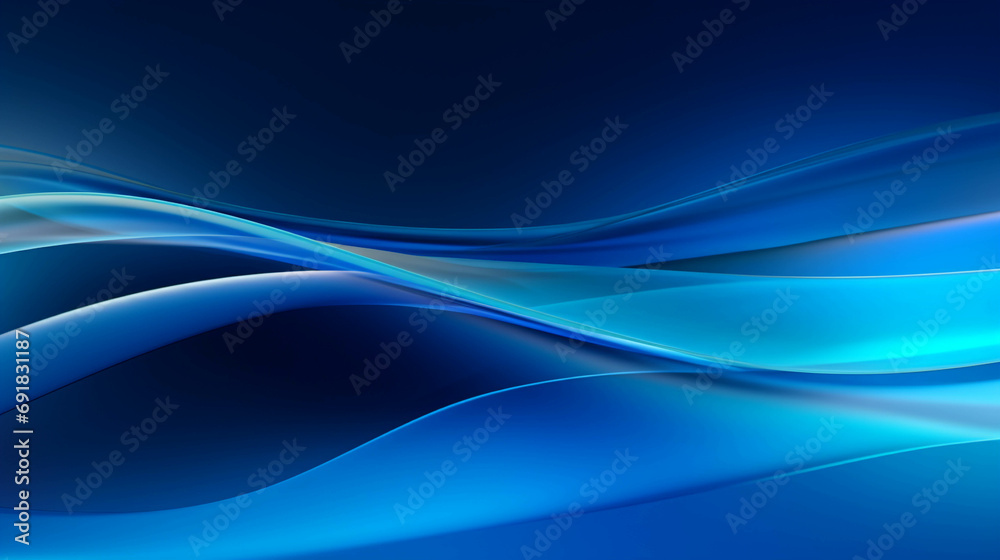 curved blue neon light wave. curved blue neon light wave.