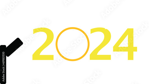 Mew year 2024 celebration card