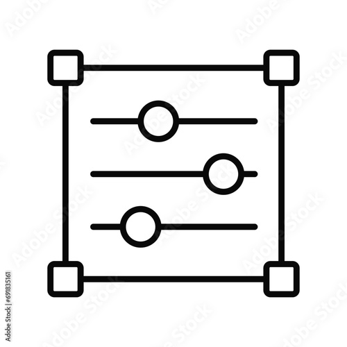 Color adjustment vector design, color combination icon