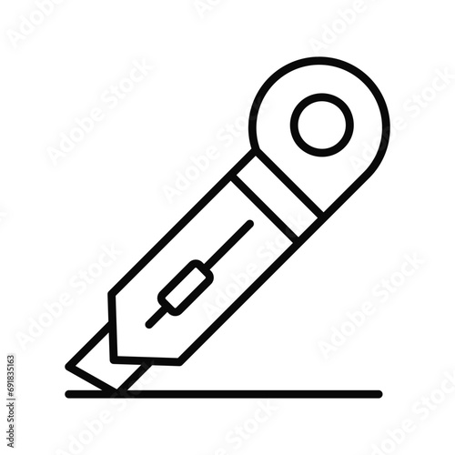 An amazing icon of paper cutter, cutting tool vector in modern design style © Creative studio 
