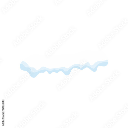 snow element vector set isolated