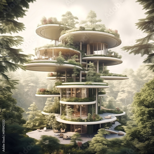 The Beauty of green architecture Sustainability