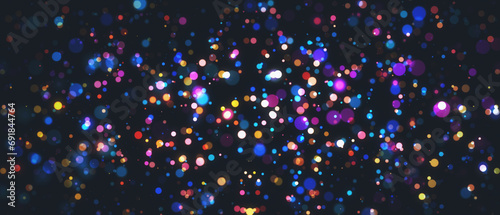 Abstract blurry bokeh Christmas on wide texture. Landing page concept. 3D Rendering.