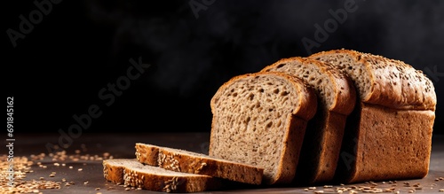 Whole grain bread slices