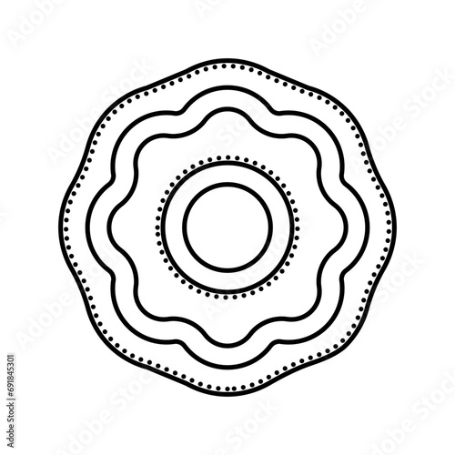 puja thali line icon vector. puja thali sign. isolated contour symbol black illustration