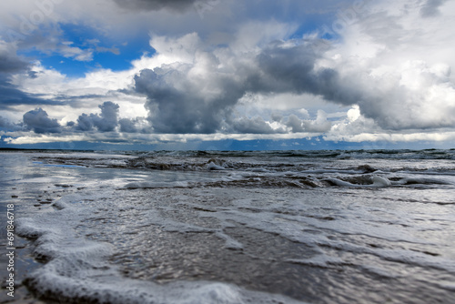 Clouds over Baltic sea at Liepaja, Latvia.