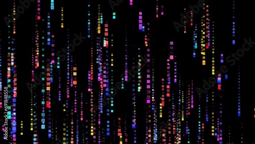 Gradient color particle rain line background .  Abstract vertical lines background.