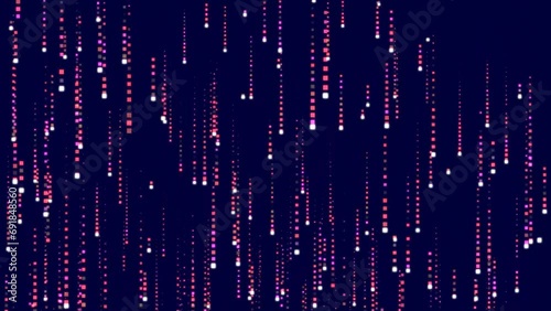 Gradient color particle rain line background .  Abstract vertical lines background.