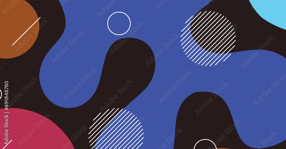 Fototapeta premium Abstract dynamic texture liquid wave colorful background design