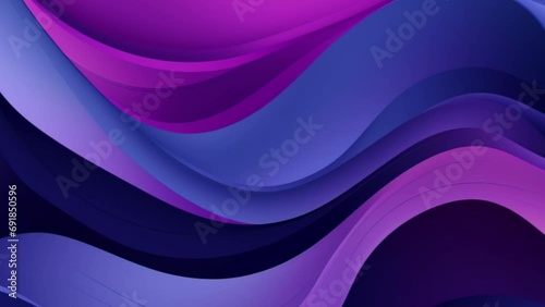 Wavy Vibrant Blue Geometry Looped animation. 4k footage abstract wavy background in modern colorful wallpaper. 