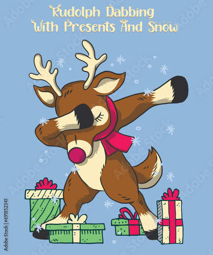 Dabbing Rudolph Christmas 
