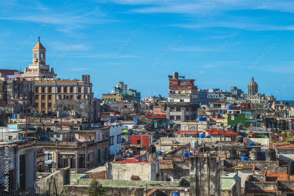 skyline of Havana (Habana), capital of Cuba