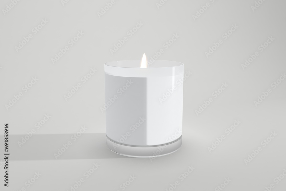 Jar Candle Label Mockup Large Spa Vicks Candles 3d Rendered Jar Candle Label Mockup Large Spa Vicks Candles 3d Rendered
