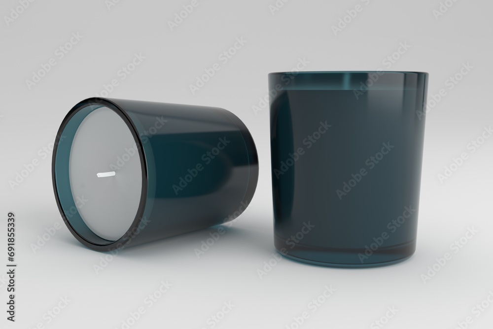 Jar Candle Label Mockup Large Spa Vicks Candles 3d Rendered Jar Candle Label Mockup Large Spa Vicks Candles 3d Rendered