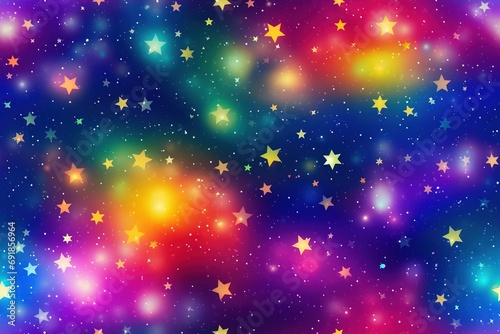 Colorful Cosmic space background with stars and nebula