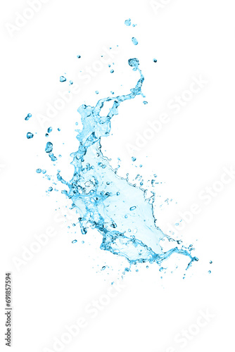 Water Splash isolated on White Background. © hideto111