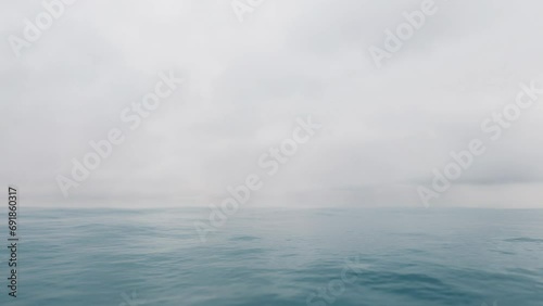 calm winter lake water surface, slow motion ocean background photo