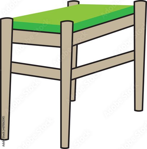 100% Hand-drawn vector featuring a Household Chair. Perfect for presentations, video editing, graphics. Bring a unique touch to your creations with handmade charm