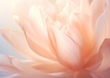 A naturalistic Easter background featuring a close-up of a blooming tulip, capturing the intricate
