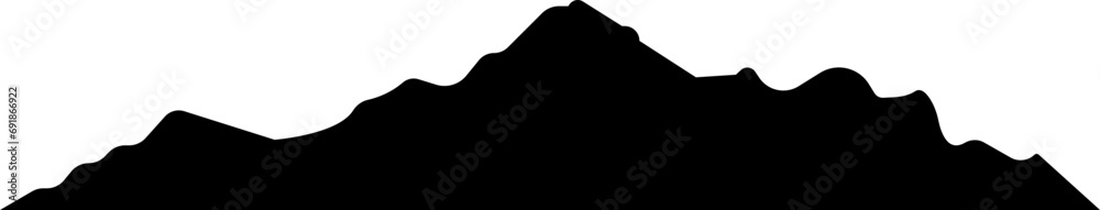 Black Fill Rock Hill and Mountain icon of rocky landscape shape, vector mount peak icon. Valley hill silhouette for hiking, camping or climbing sport and travel Isolated on transparent background. Black Fill Rock Hill and Mountain icon of rocky landscape shape, vector mount peak icon. Valley hill silhouette for hiking, camping or climbing sport and travel Isolated on transparent background.