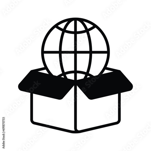 Worldwide Delivery icon design, editable vector of global delivery