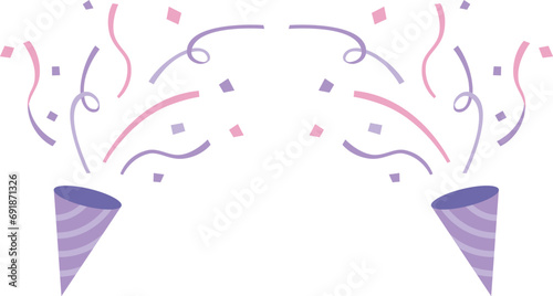 パーティークラッカーのイラスト