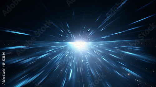 Abstract light effect. Star burst with sparkles. Light rays.