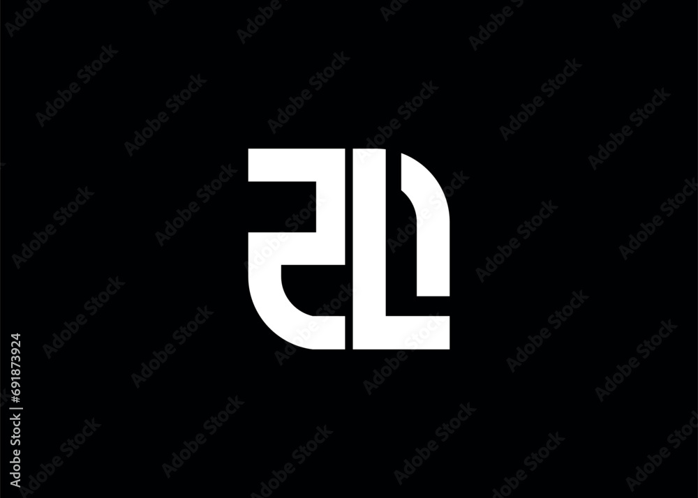 Monogram Letter ZL Logo Design vector template Monogram Letter ZL Logo Design vector template