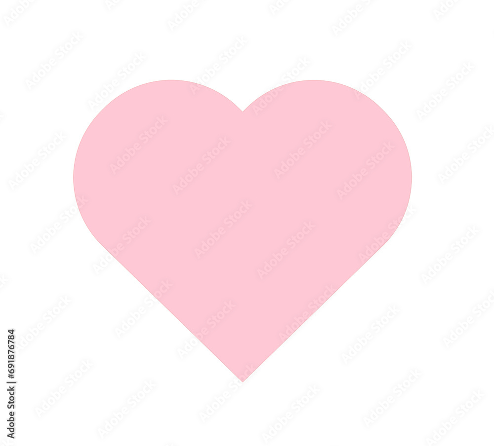 christmas valentines day heart isolated on transparent or clear background, png photo 