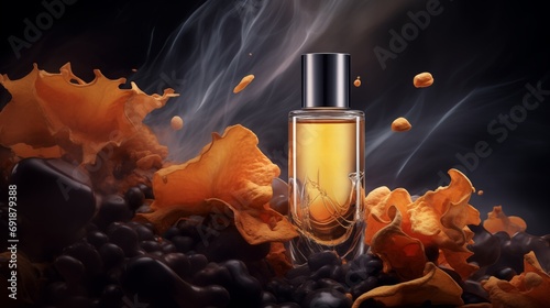 Perfume aroma vanilla concept