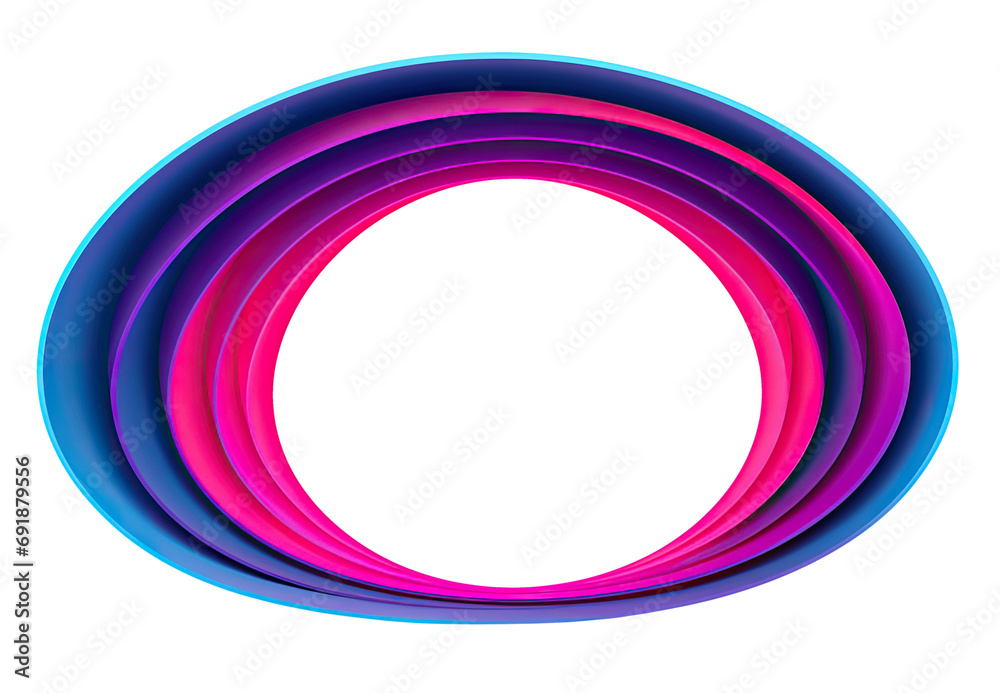 Blue and violet circle spiral isolated on transparent background Blue and violet circle spiral isolated on transparent background
