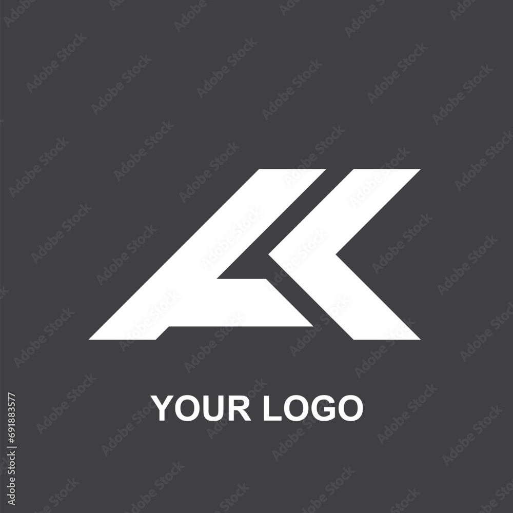 Obraz premium simple k logo