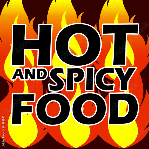 International Hot and Spicy Food Day event banner. Big Bold text on blazing fires to celebrate on January 16th