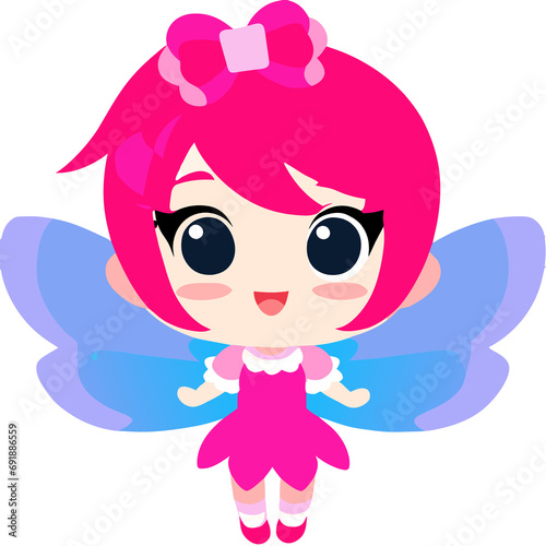 fairy with butterfly, fairy with wings