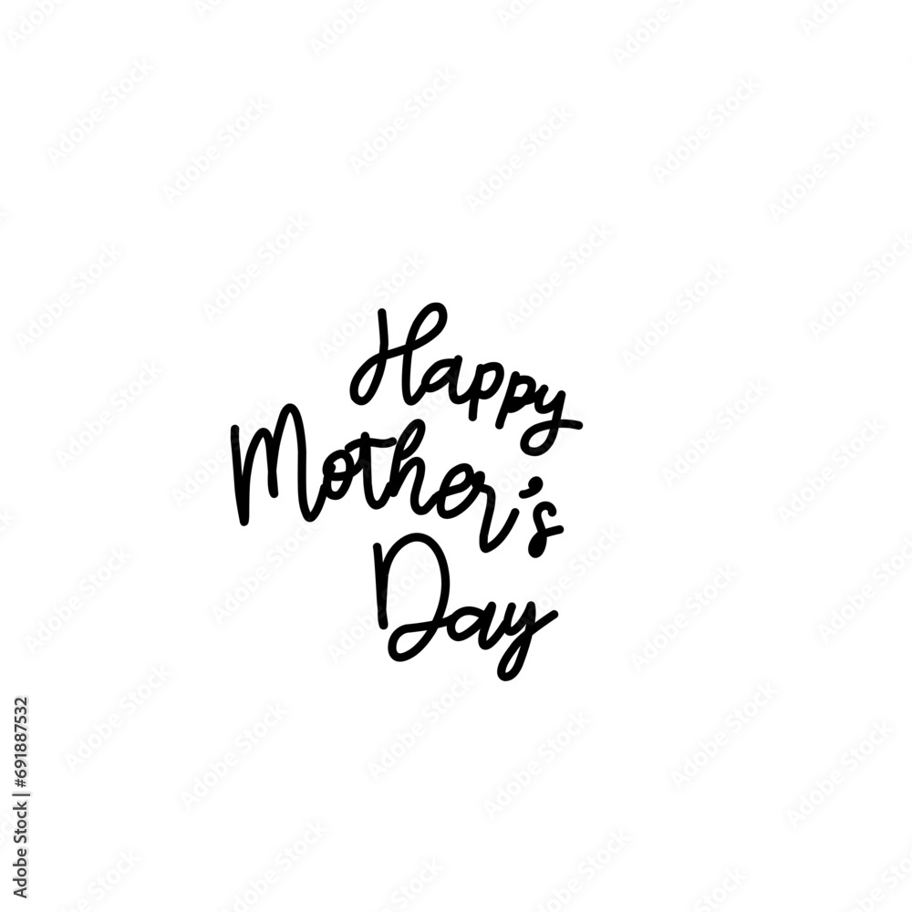 Happy Mothers Day lettering