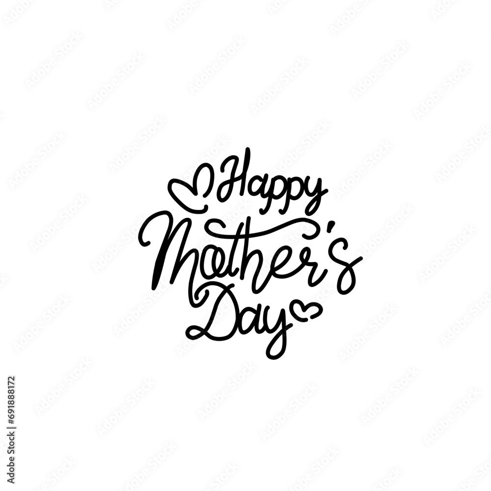 Happy Mothers Day lettering Happy Mothers Day lettering