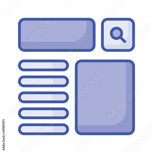 Take a look at this beautifully designed website wireframes, wireframing, layout, template icon
