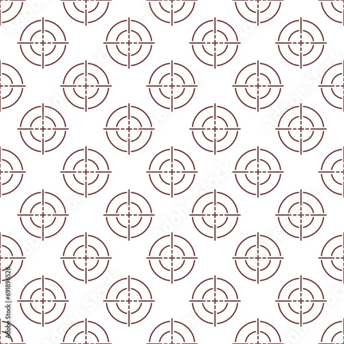 Crosshair vector concept outline seamless pattern or Target background