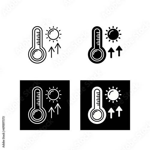 High Temperatures Vector Icon