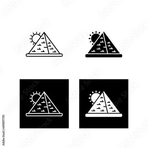 Pyramid Vector Icon