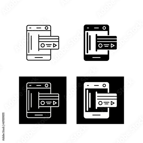 Mobile Money Vector Icon