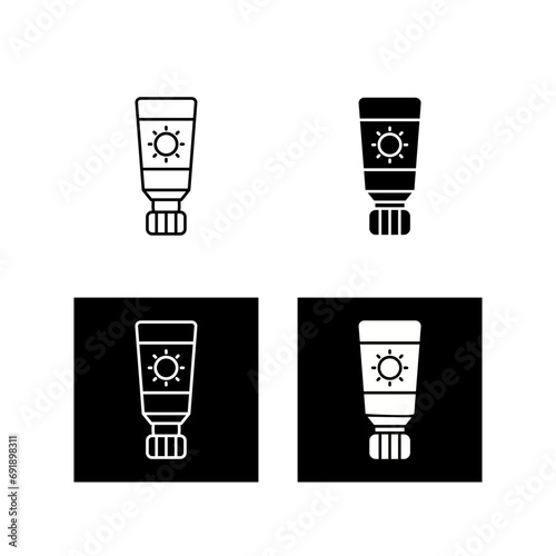 Sunscreen Vector Icon