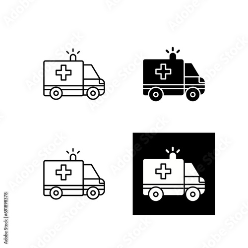Ambulance Vector Icon