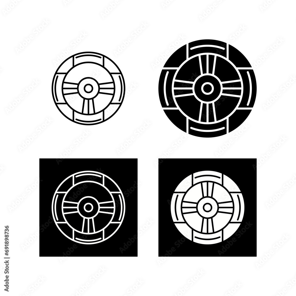 Fototapeta premium Driving Vector Icon