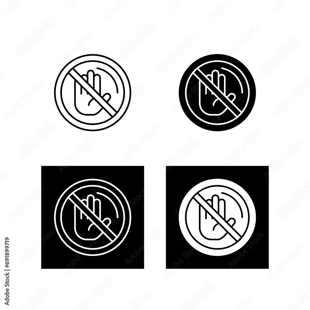 No Passing Vector Icon No Passing Vector Icon