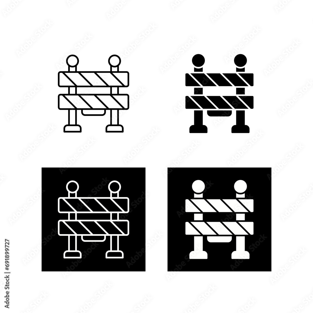 Barrier Vector Icon Barrier Vector Icon
