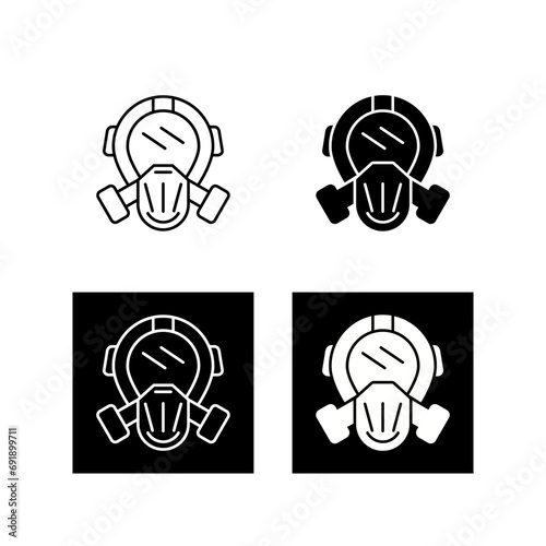 Gas Mask Vector Icon