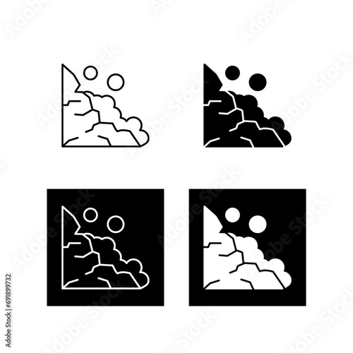 Landslide Vector Icon